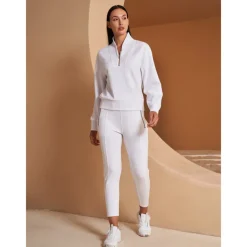 Women's Golf Pullover Sweatshirt Black White Dark Navy Long Sleeve Top Ladies Golf Attire Clothes Outfits Wear Apparel