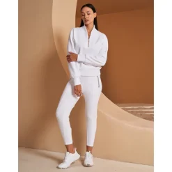 Women's Golf Pullover Sweatshirt Black White Dark Navy Long Sleeve Top Ladies Golf Attire Clothes Outfits Wear Apparel