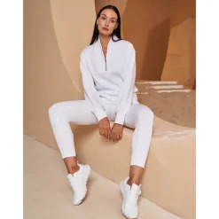 Women's Golf Pullover Sweatshirt Black White Dark Navy Long Sleeve Top Ladies Golf Attire Clothes Outfits Wear Apparel