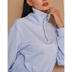 Women's Golf Pullover Sweatshirt Black Dark Navy Light Purple Long Sleeve Top Ladies Golf Attire Clothes Outfits Wear Apparel