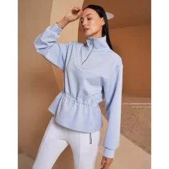 Women's Golf Pullover Sweatshirt Black Dark Navy Light Purple Long Sleeve Top Ladies Golf Attire Clothes Outfits Wear Apparel