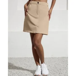 Women's Golf Skorts 18inch Red Bottoms Ladies Golf Attire Clothes Outfits Wear Apparel