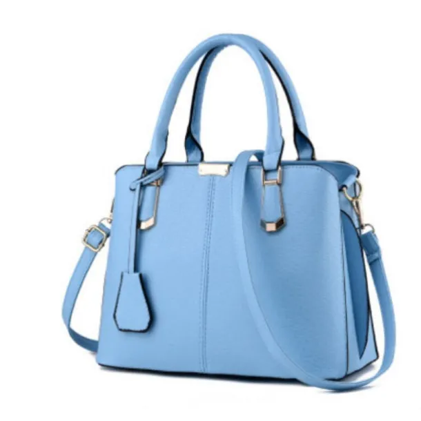 Women's Green Faux Leather Handbag – Elegant Structured Tote Bag with Gold Accents for Work, Travel & Everyday Use