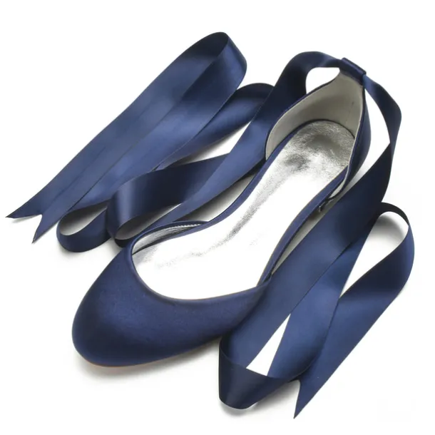 Women's Green Satin Ballet Flats with Long Ribbon Ties, Elegant and Comfortable Shoes for Weddings and Special Occasions