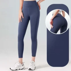 Women's Gym Leggings Joggers Leggings Basic Lightweight High Waist Yoga Fitness Gym Workout Pants Light Brown Black White Fall Winter Sports Activewear Micro-elastic Skinny