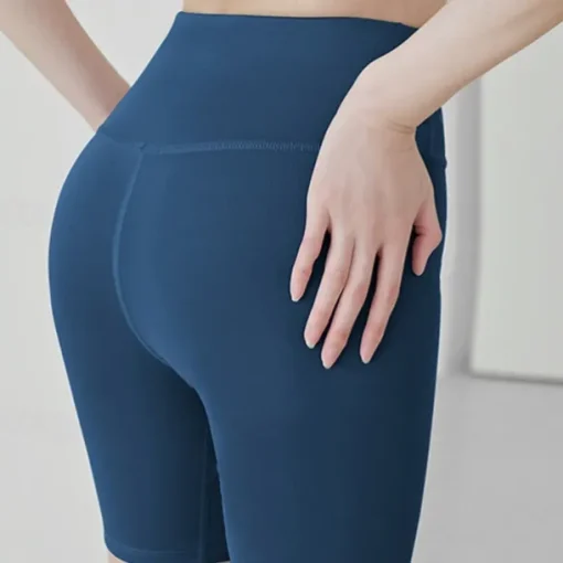 Women's Gym Shorts Yoga Shorts Workout Shorts High Waist Yoga Gym Workout Pilates Shorts Dark Grey Black Pink Sports Activewear Stretchy Slim