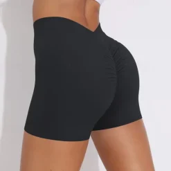 Women's Gym Shorts Yoga Shorts Workout Shorts High Waist Yoga Gym Workout Pilates Shorts Black White Royal Blue Sports Activewear Stretchy Slim