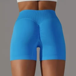 Women's Gym Shorts Yoga Shorts Workout Shorts Criss Cross Waist High Waist Yoga Gym Workout Pilates Shorts Black Army Green Red Sports Activewear Stretchy Slim