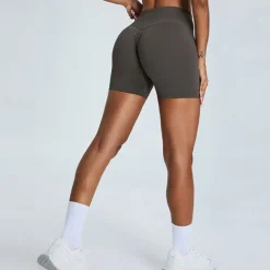 Women's Gym Shorts Yoga Shorts Workout Shorts Elastic Waistband High Waist Yoga Gym Workout Pilates Shorts Black Pink Orange Sports Activewear Stretchy Slim