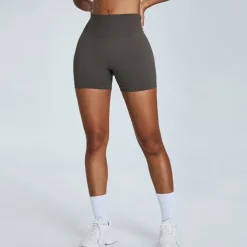 Women's Gym Shorts Yoga Shorts Workout Shorts Elastic Waistband High Waist Yoga Gym Workout Pilates Shorts Black Pink Orange Sports Activewear Stretchy Slim