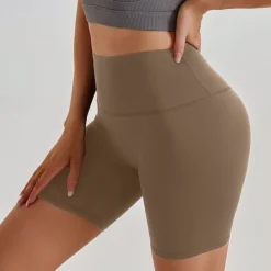 Women's Gym Shorts Yoga Shorts Workout Shorts Tummy Control Butt Lift High Waist Yoga Gym Workout Pilates Shorts Navy Black Coffee Spandex Sports Activewear Stretchy Slim