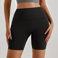 Women's Gym Shorts Yoga Shorts Workout Shorts Tummy Control Butt Lift High Waist Yoga Gym Workout Pilates Shorts Navy Black Coffee Spandex Sports Activewear Stretchy Slim