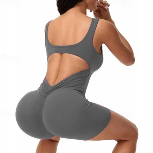 Women's Gym Shorts Yoga Shorts Workout Shorts High Waist Yoga Gym Workout Pilates Shorts Black Fuchsia Coffee Sports Activewear Stretchy Slim