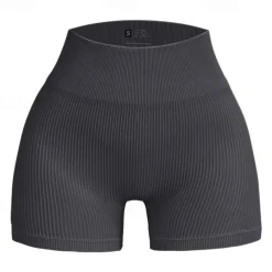 Women's Gym Shorts Yoga Shorts Workout Shorts High Waist Yoga Gym Workout Pilates Shorts Light Coffee White Blue Sports Activewear Stretchy Slim