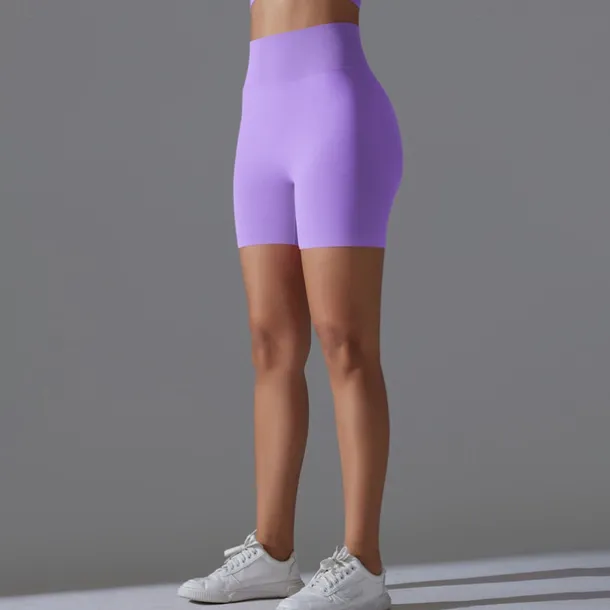 Women's Gym Shorts Yoga Shorts Workout Shorts Elastic Waistband High Waist Yoga Gym Workout Pilates Shorts Black Red Burgundy Sports Activewear Stretchy Slim