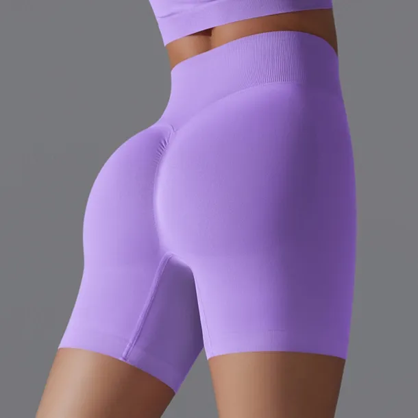 Women's Gym Shorts Yoga Shorts Workout Shorts Elastic Waistband High Waist Yoga Gym Workout Pilates Shorts Black Red Burgundy Sports Activewear Stretchy Slim