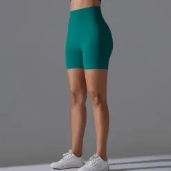 Women's Gym Shorts Yoga Shorts Workout Shorts Elastic Waistband High Waist Yoga Gym Workout Pilates Shorts Black Red Burgundy Sports Activewear Stretchy Slim