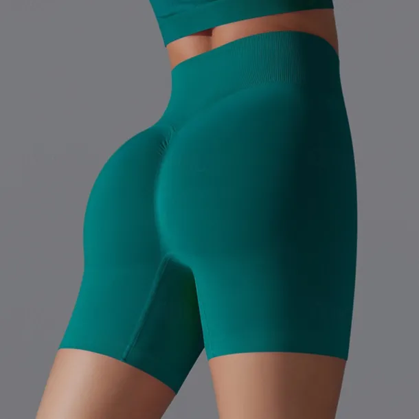 Women's Gym Shorts Yoga Shorts Workout Shorts Elastic Waistband High Waist Yoga Gym Workout Pilates Shorts Black Red Burgundy Sports Activewear Stretchy Slim