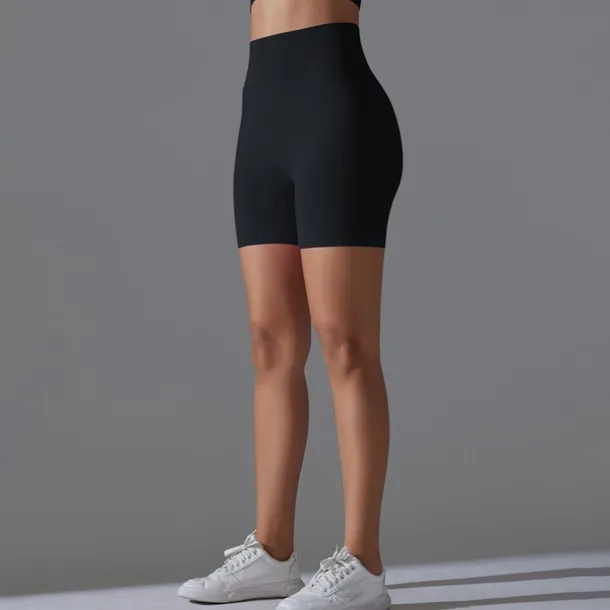 Women's Gym Shorts Yoga Shorts Workout Shorts Elastic Waistband High Waist Yoga Gym Workout Pilates Shorts Black Red Burgundy Sports Activewear Stretchy Slim