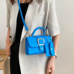 Women's Handbag Crossbody Bag PU Leather Daily Durable Solid Color Black White Yellow