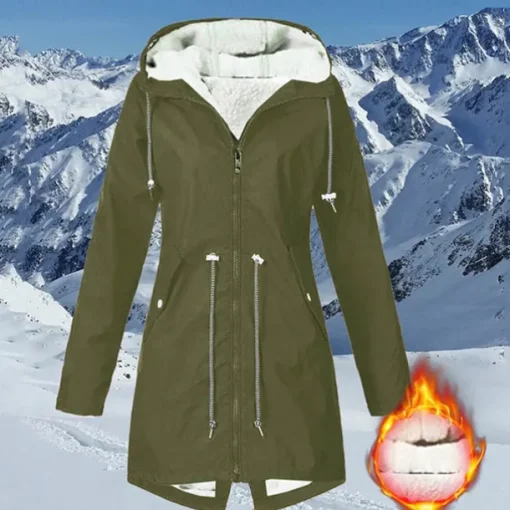 Women's Hiking Fleece Jacket Winter Outdoor Waterproof Warm Soft Comfortable Fleece Jackets Full Zip Camping / Hiking / Caving Traveling Winter Sports Black Pink Red Navy Blue Green