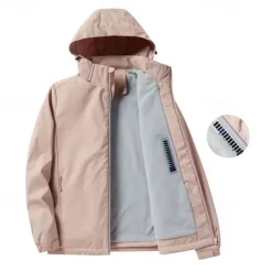 Women's Hiking Fleece Jacket Fleece Winter Outdoor Warm Soft Comfortable Fleece Jackets Full Zip Camping / Hiking / Caving Traveling Winter Sports Black Pink Red Purple Green