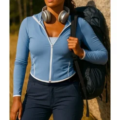 Women's Hiking Jacket Sport Jacket Outdoor Quick Dry Sweat wicking Hiking Outfits Hiking Clothes Autumn / Fall Jacket Tennis Golf Running Patchwork Black Dark Purple Blue