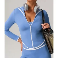 Women's Hiking Jacket Sport Jacket Outdoor Quick Dry Sweat wicking Hiking Outfits Hiking Clothes Autumn / Fall Jacket Tennis Golf Running Patchwork Black Dark Purple Blue