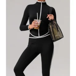 Women's Hiking Jacket Sport Jacket Outdoor Quick Dry Sweat wicking Hiking Outfits Hiking Clothes Autumn / Fall Jacket Tennis Golf Running Patchwork Black Dark Purple Blue