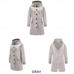 Women's Hiking Jacket Winter Outdoor Windproof Multi-Pockets Water Repellent Lightweight Jacket Camping / Hiking / Caving Black Army Green Red Light Grey Khaki