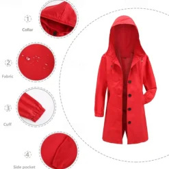 Women's Hiking Jacket Winter Outdoor Windproof Multi-Pockets Water Repellent Lightweight Jacket Camping / Hiking / Caving Black Army Green Red Light Grey Khaki