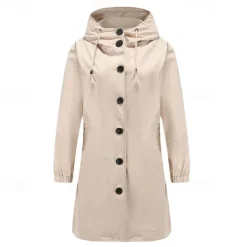 Women's Hiking Jacket Winter Outdoor Windproof Multi-Pockets Water Repellent Lightweight Jacket Camping / Hiking / Caving Black Army Green Red Light Grey Khaki