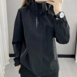 Women's Hiking Jacket Winter Outdoor Waterproof Windproof Multi-Pockets Front Zipper Lightweight Jacket Full Zip Camping / Hiking / Caving Winter Sports Black Pink Red Purple Green