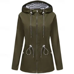 Women's Hiking Jacket Winter Outdoor Windproof Multi-Pockets Front Zipper Water Repellent Lightweight Jacket Full Zip Camping / Hiking / Caving Winter Sports Black Yellow Pink Red Dark Navy