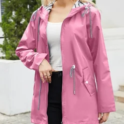 Women's Hiking Jacket Winter Outdoor Windproof Multi-Pockets Front Zipper Water Repellent Lightweight Jacket Full Zip Camping / Hiking / Caving Winter Sports Black Yellow Pink Red Dark Navy