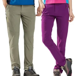 Women's Hiking Pants Trousers Summer Outdoor Sunscreen UV Resistant Breathable Quick Dry Pants / Trousers Bottoms Violet Black Spandex Camping / Hiking Fishing Hiking M L XL XXL XXXL
