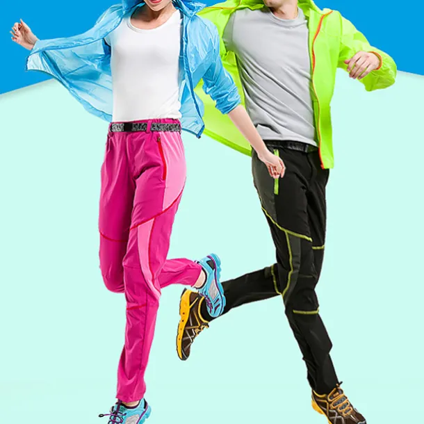 Women's Hiking Pants Trousers Patchwork Summer Outdoor Breathable Quick Dry Lightweight Sweat wicking Pants / Trousers Bottoms Zipper Pocket Black Purple Camping / Hiking Fishing Climbing S M L XL XXL