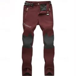 Women's Hiking Pants Trousers Patchwork Summer Outdoor Regular Fit Waterproof Windproof Warm Breathable Pants / Trousers Bottoms Black Fuchsia Burgundy Camping / Hiking / Caving Traveling Winter