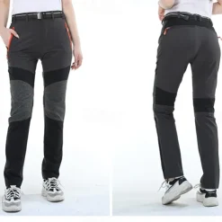 Women's Hiking Pants Trousers Patchwork Summer Outdoor Regular Fit Waterproof Quick Dry Breathable Wear Resistance Elastane Bottoms Army Green Khaki Black Hunting Fishing Climbing S M L XL XXL