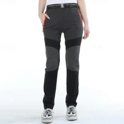 Women's Hiking Pants Trousers Patchwork Summer Outdoor Regular Fit Waterproof Quick Dry Breathable Wear Resistance Elastane Bottoms Army Green Khaki Black Hunting Fishing Climbing S M L XL XXL