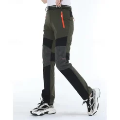 Women's Hiking Pants Trousers Patchwork Summer Outdoor Regular Fit Waterproof Quick Dry Breathable Wear Resistance Elastane Bottoms Army Green Khaki Black Hunting Fishing Climbing S M L XL XXL