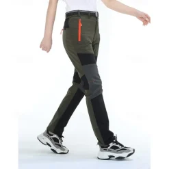 Women's Hiking Pants Trousers Patchwork Summer Outdoor Regular Fit Waterproof Quick Dry Breathable Wear Resistance Elastane Bottoms Army Green Khaki Black Hunting Fishing Climbing S M L XL XXL