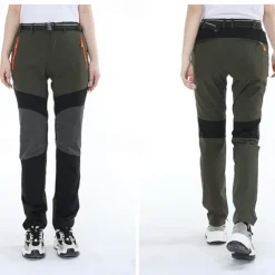 Women's Hiking Pants Trousers Patchwork Summer Outdoor Regular Fit Waterproof Quick Dry Breathable Wear Resistance Elastane Bottoms Army Green Khaki Black Hunting Fishing Climbing S M L XL XXL
