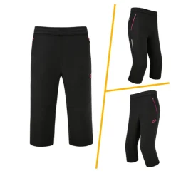 Women's Hiking Pants Trousers Summer Outdoor Quick Dry Water Resistant Zipper Pocket Multi Pockets Capri Pants Bottoms Elastic Waist Black-female Rose Red Camping / Hiking / Caving S M L XL XXL