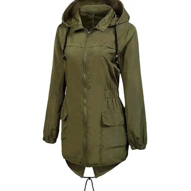 Women's Hiking Raincoat Waterproof Hiking Jacket Rain Jacket Winter Outdoor Thermal Warm Waterproof Windproof Breathable Outerwear Coat Top Fishing Climbing Casual Black Navy Blue Dark Green Green