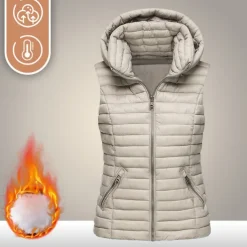 Women's Hiking Vest Quilted Puffer Vest Sleeveless Outerwear Outdoor Thermal Warm Windproof Lightweight Winter Pocket Nylon Black White Red Hunting Fishing Camping / Hiking / Caving
