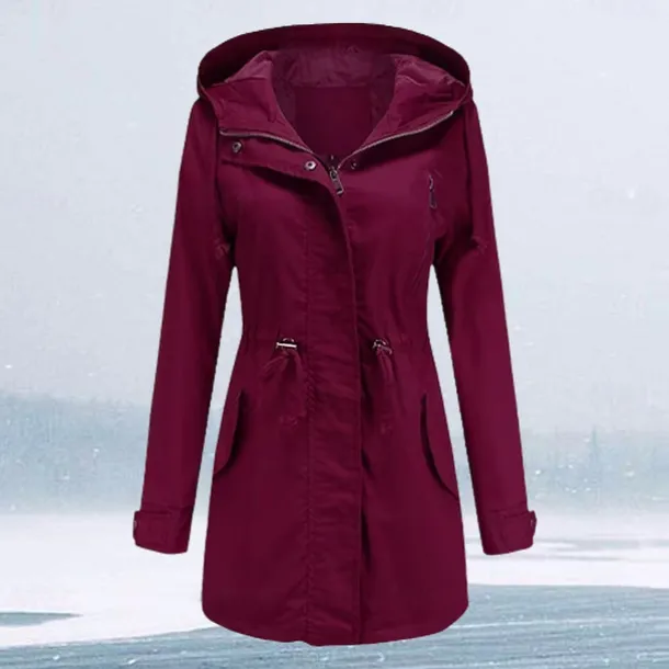 Women's Hoodie Jacket Hiking Jacket Hiking Windbreaker Outdoor Windproof Breathable Lightweight Comfortable Outerwear Trench Coat Top Fishing Climbing Beach claret White Black Gray Navy Blue