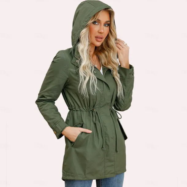 Women's Hoodie Jacket Hiking Jacket Hiking Windbreaker Outdoor Windproof Breathable Lightweight Comfortable Outerwear Trench Coat Top Fishing Climbing Beach claret White Black Gray Navy Blue