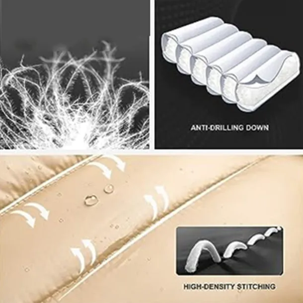 Women's Hoodie Jacket Hiking Down Jacket Duckdown Winter Outdoor Full Zip Hoodie Thermal Warm Packable Windproof Ultra Light (UL) Jacket Coat Top Camping Ski / Snowboard Fishing Red Blue