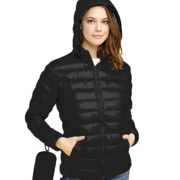 Women's Hoodie Jacket Hiking Down Jacket Duckdown Winter Outdoor Full Zip Hoodie Thermal Warm Packable Windproof Ultra Light (UL) Jacket Coat Top Camping Ski / Snowboard Fishing Red Blue